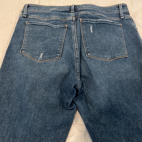 Abercrombie & Fitch high rise super skinny ankle jeans 30/ inseam, size 10 - Picture 4 of 5